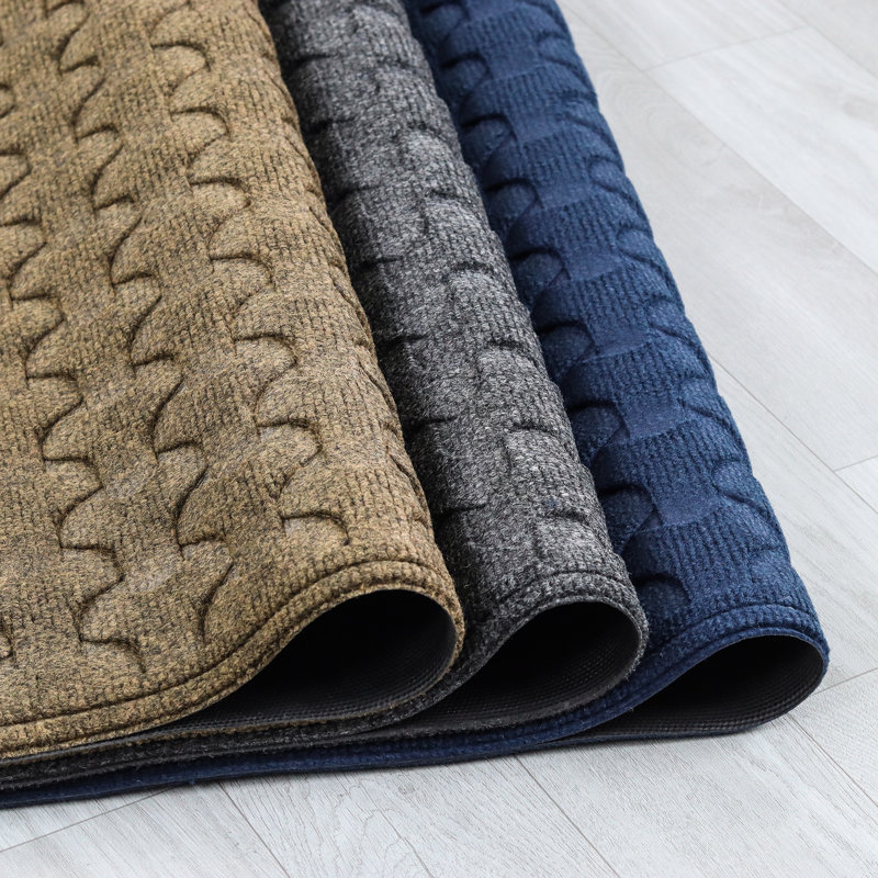 Tapis de porte extérieur antidérapant durable, L 17 po x L 30 po, Kaki