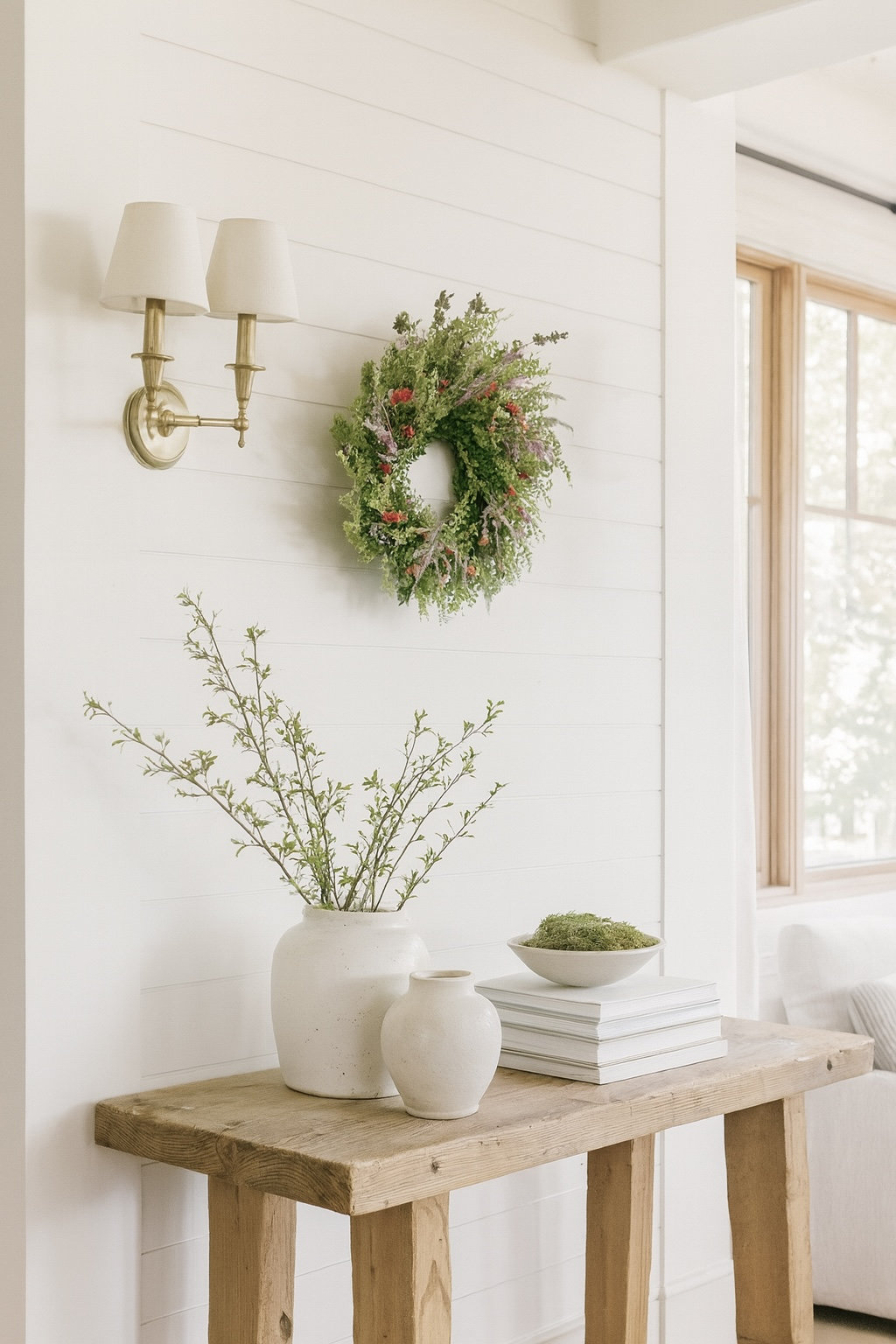 Primrue 30" Handcrafted Wreath, 22" H x 22" W x 5" D