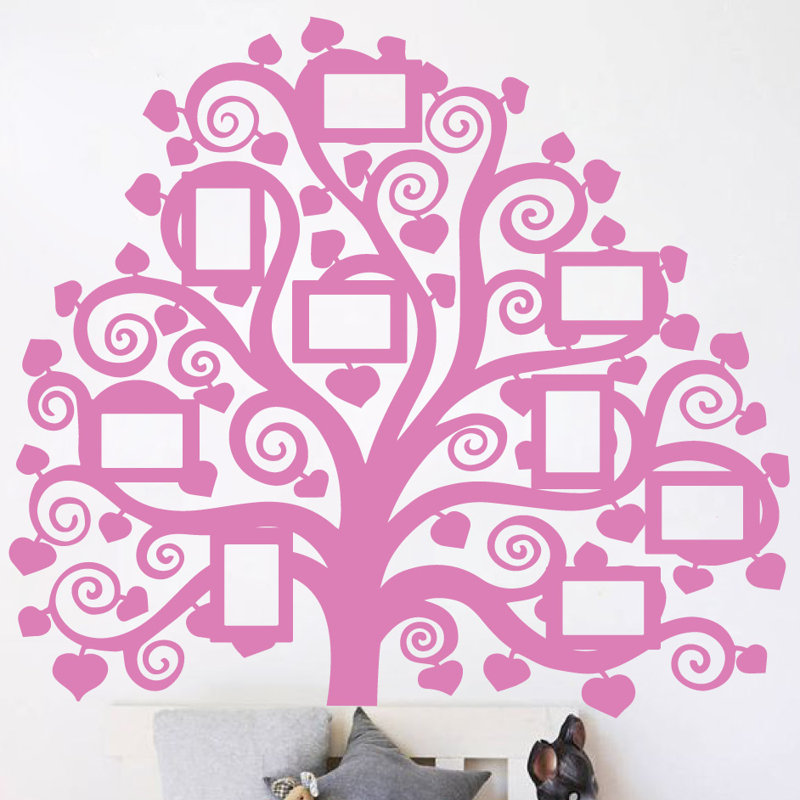 Décalcomanie murale images arbre familial, Gomme à bulles