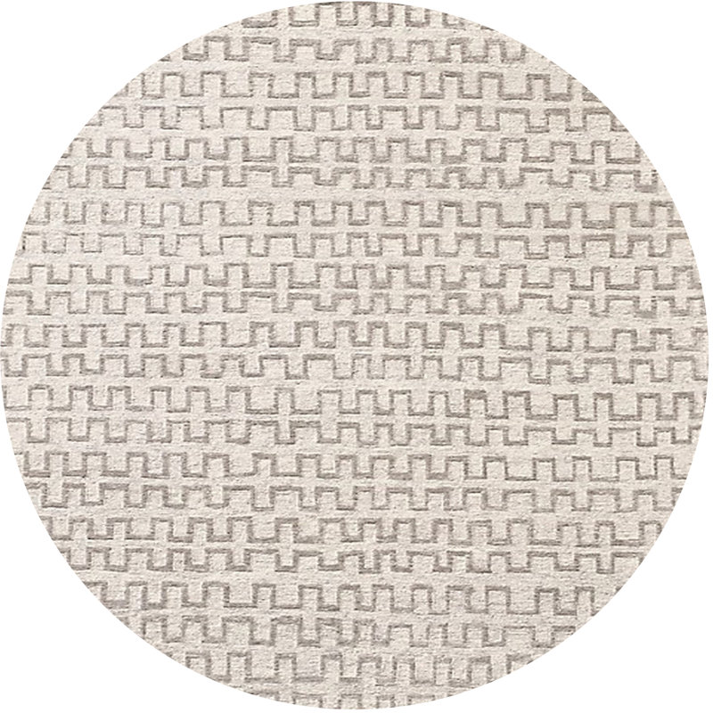 Tapis beige, Rond 4 pi