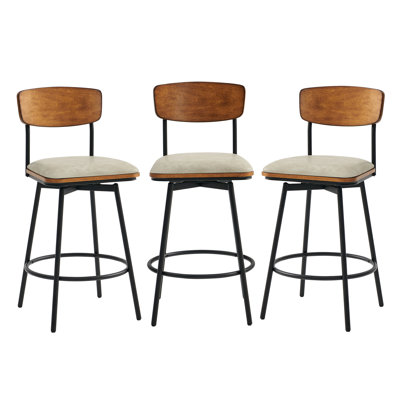 Avriel 27'' Swivel Counter Stool