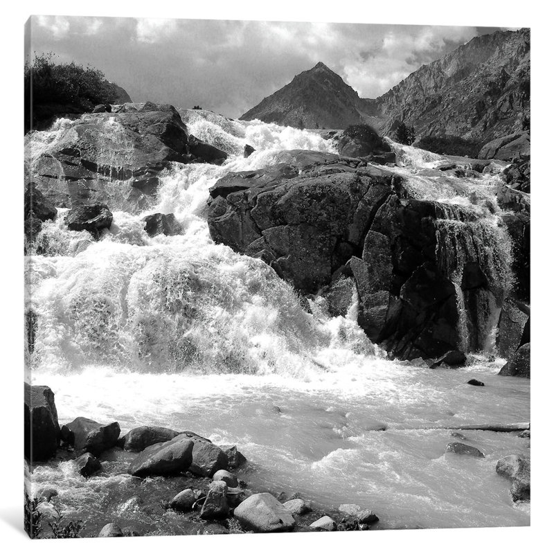 « white water », reproduction de photo sur toile, H 12 po x l 12 po x P 1,5 po, Toile tendue, Pas de tapis