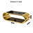 Everly Quinn Gold Stainless With Glass Coffee Table, Modern Coffee Table For Living Room, 2-tier Glass Top Coffee Table With Large Space Fashion Design Coffee Table