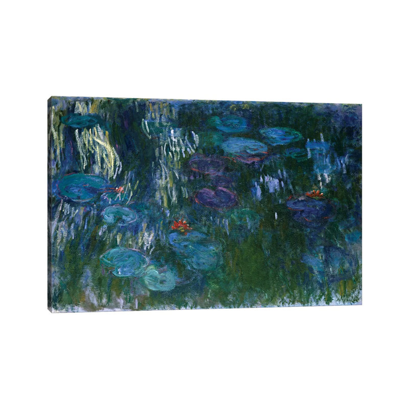 Water Lilies, 1916-19 by Claude Monet - Wrapped Canvas Gallery-Wrapped Canvas Giclée, 20.32 cm H x 30.48 cm W