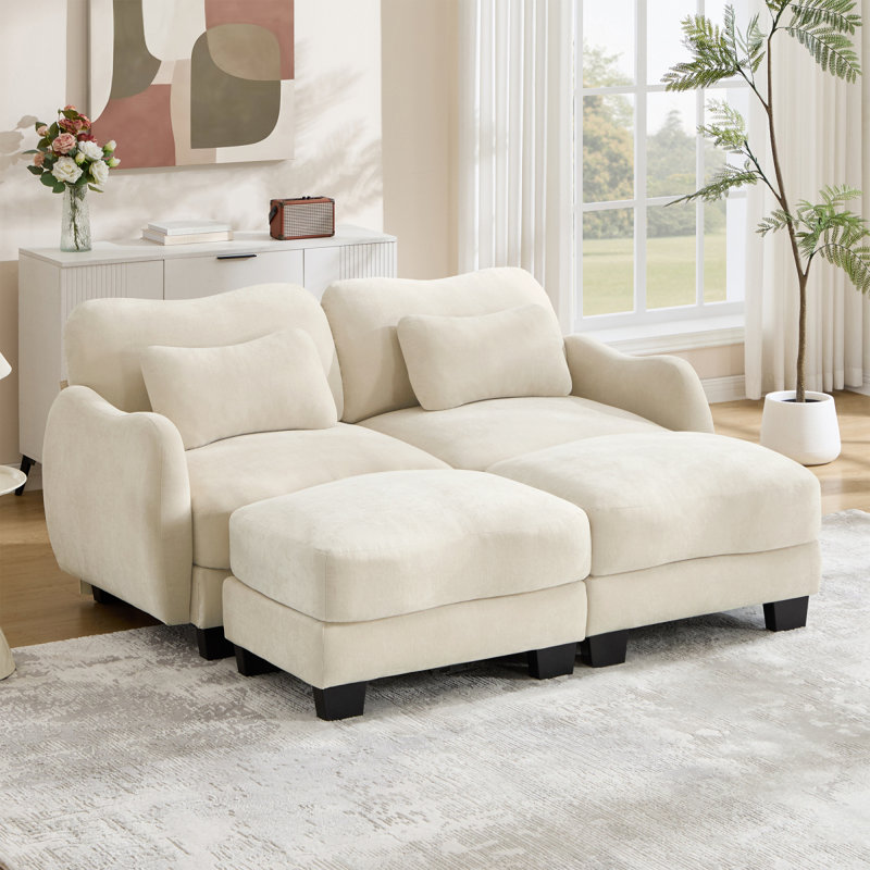 Canapé Chenille, Chenille beige