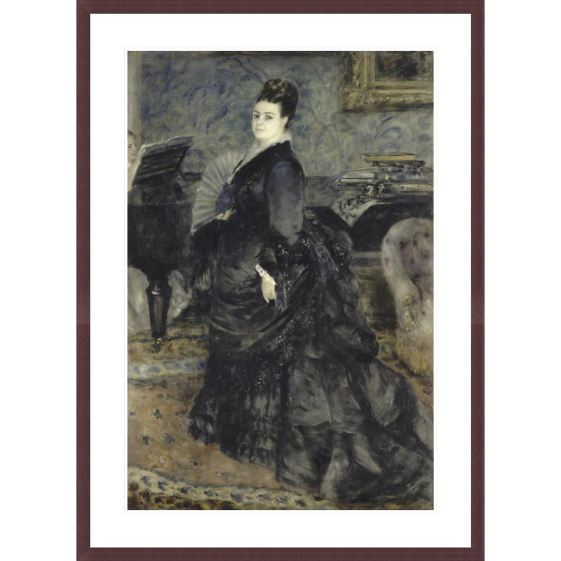 Portrait d'une femme appelée de Mme Georges Hartmann par Pierre-Auguste Renoir, impression giclée encadrée
