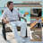 3 Pieces Outdoor Patio Furniture Conversation Set With 2 Metal Rocker Chairs-562727029