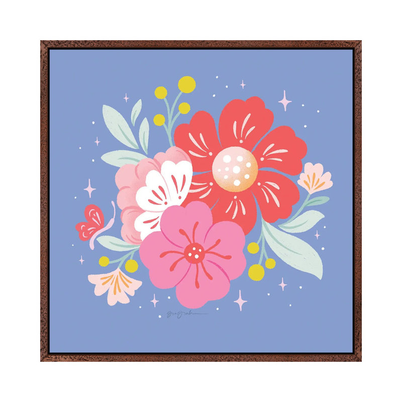 Floral Bouquet I by Gia Graham - Gallery-Wrapped Canvas Giclée on Canvas, 66.04 cm H x 66.04 cm W, Classic Wood Framed