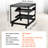 9U 4 Post Open Frame Server Rack Adjustable Depth 23'' - 40'' Network Enclosure High Weight Support Top Shelf And For All Storage Options Requirements
