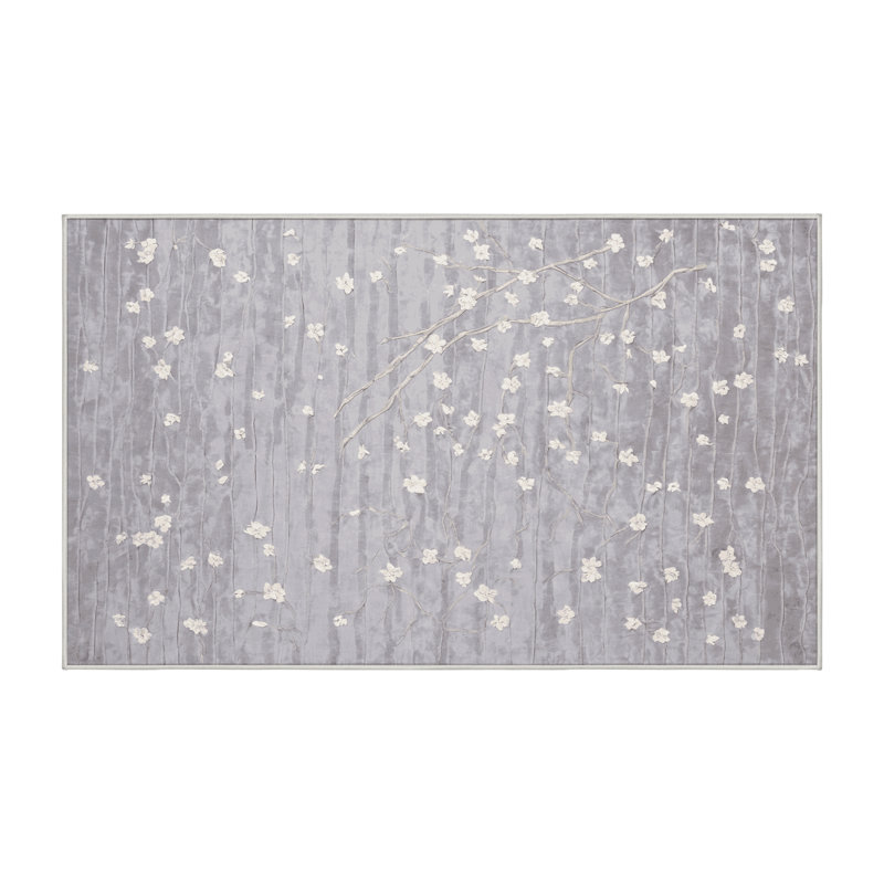 Machine Washable White Area Rug