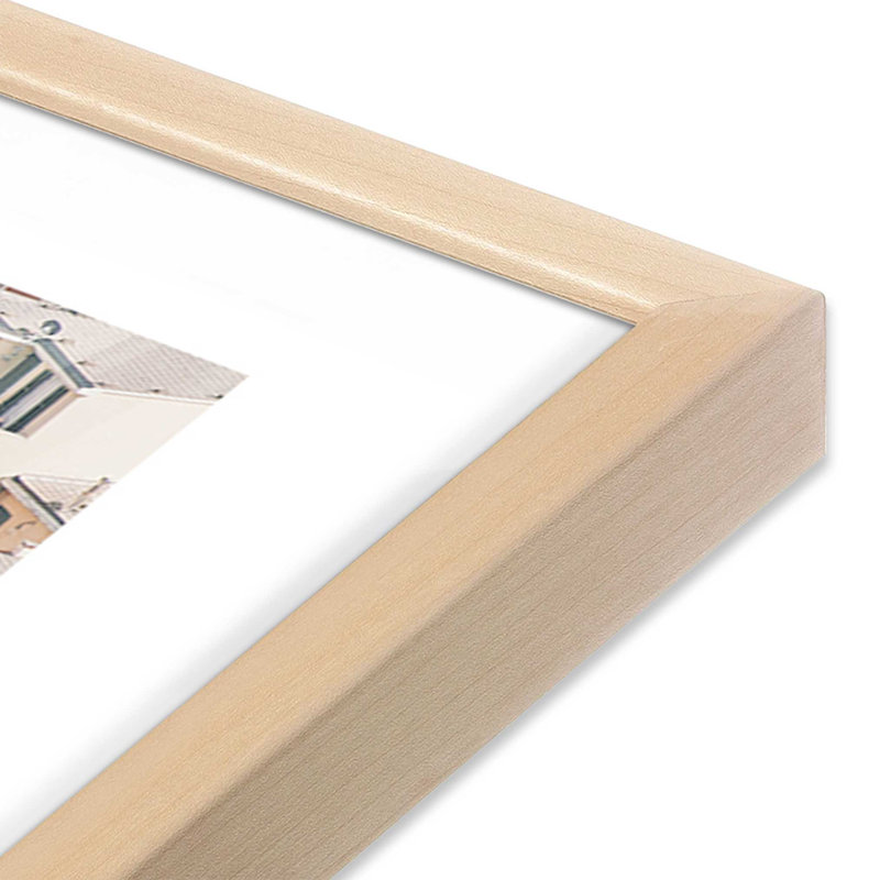 Imprimé Riviera Riviera, Raw Maple Single Picture Framed, H 12 po x l 15 po x P 1,25 po