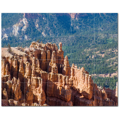 Carrelage mural décoratif 60 "x 48" en céramique Canyon PT500366: 12 "x 12" (ensemble de 20)