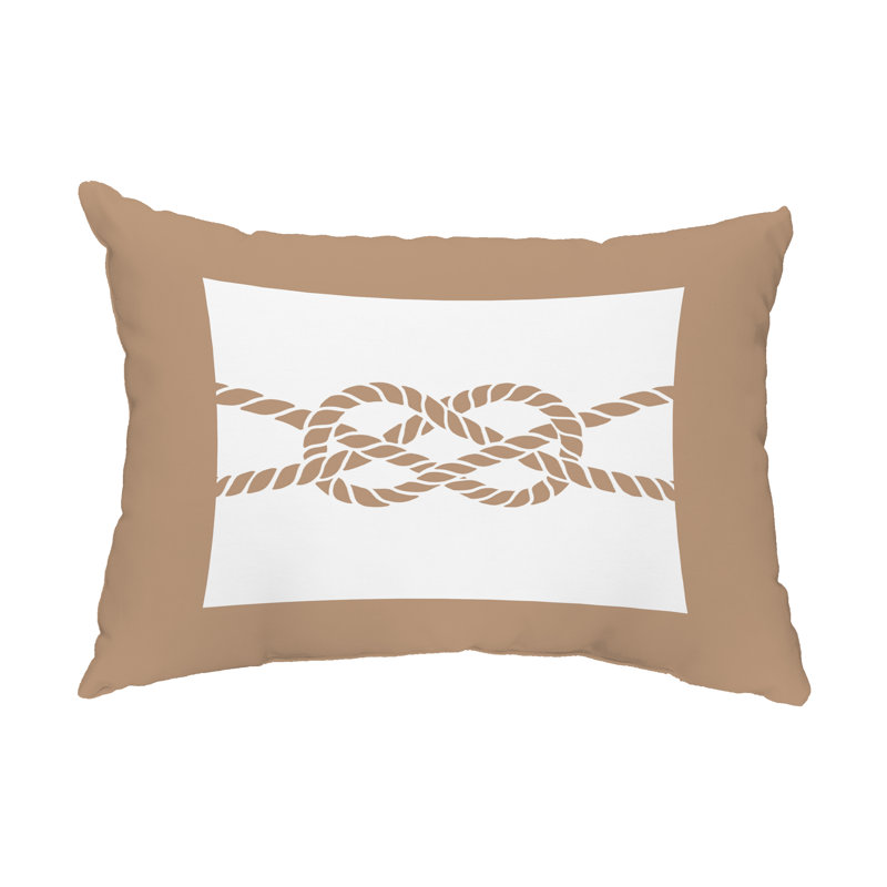 Housse de coussin rectangulaire avec insert Nautical Nights Nautical Nights, Beige / taupe