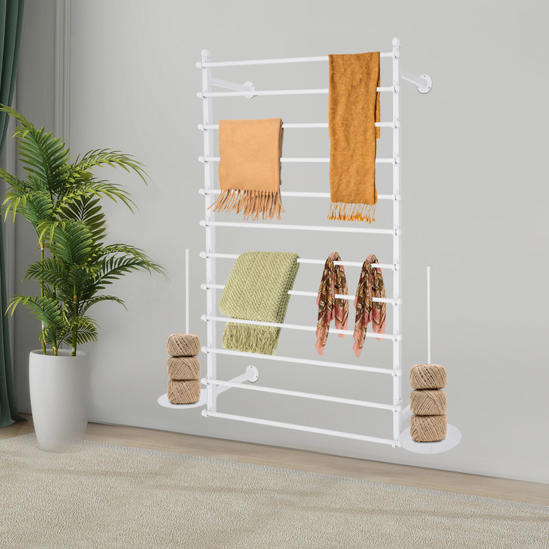 Wall-Mounted Display Rack Wrapping Paper Ribbon Holder, Stainless Steel