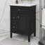 Meuble-lavabo 24 po avec lavabo, meubles-lavabos, 1 tiroir rabattable, 2 tiroirs et tablette réglable-113709549