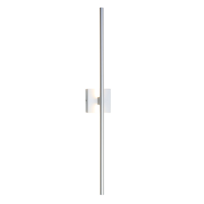  Krushe LED Wall Sconces Linear Simple Style Vanity Light Modern Bathroom Bar Hardwired, Silver, 36" H x 4.7" W x 3.3" D