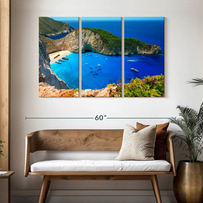 Gillard Navagio Beach Paradise, H 32 po x l 50 po