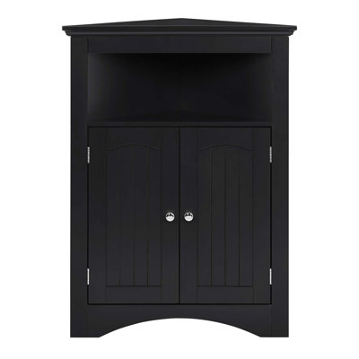 sideboard cabinet,corner cabinet,Bathroom Floor Corner Cabinet with Doors and Shelves, Kitchen, Living Room,Free Standing Storage Cabinet for Bathroom by Ebern Designs