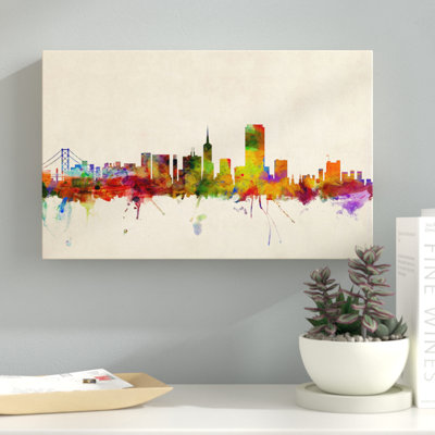« san francisco, californie », impression sur toile tendue