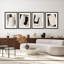 «Neutral Abstract Line Illustration Relax Minimalist Modern Décoration murale», 4 pièces-101520089-101520087