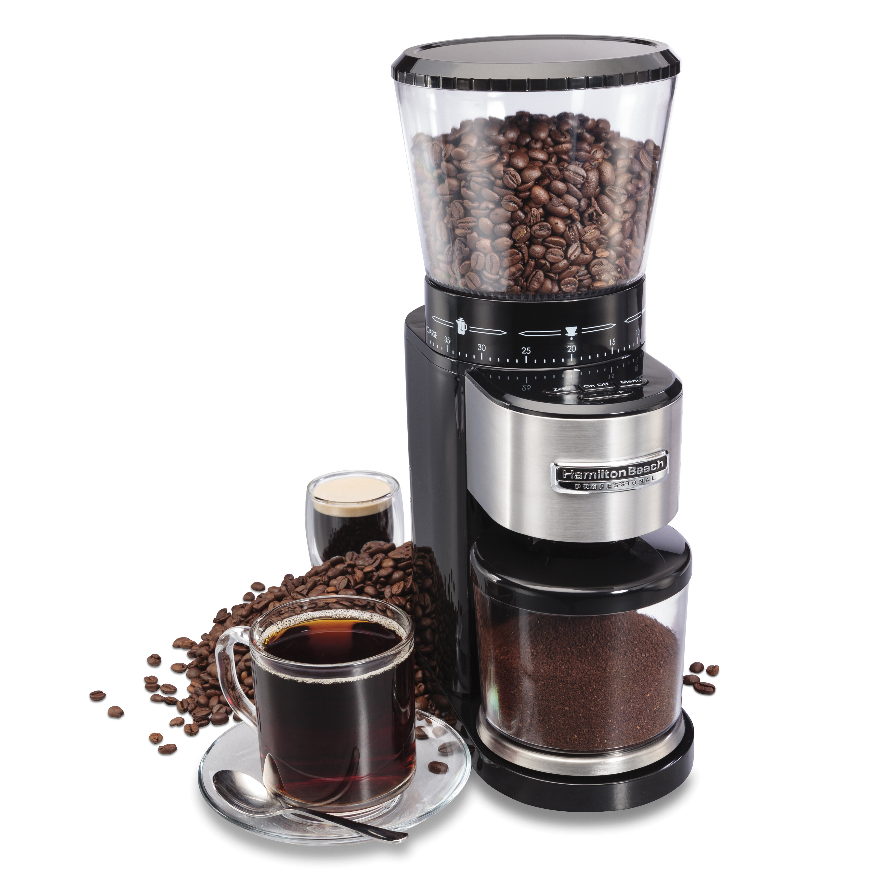Review Hamilton Beach Fresh Grind Electric Coffee Bean Grinder 12 Cup Chop  Grinder 