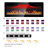 Decaro 50"W Electric Fireplace Recessed & Wall Mounted, Remote Control&Tempered Glass, Multi Color