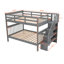 Stairway Bunk Bed with Storage, Guard Rail & Convertible Frame for Bedroom or Dorm-1780558888-1780558891