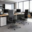 Genuine Leather Office Chair with Aluminum Frame and Base, Swivel Conference Room Chair-843969344