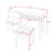 Retro Wood Makeup Vanity Set with Charging Plug, USB Port, 4 Storage Drawers and Stool-1550049098