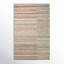 Dellar Striped Hand Tufted Wool Area Rug in Beige/Brown/Blue/Red-1504456340