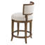 Island Fusion Swivel Upholstered Stool with Solid Wood Frame-44641225