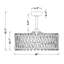 Ventilateur de plafond en cristal 26 pouces Quara