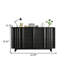 Buffet d'entrée en bois massif 62,99 po