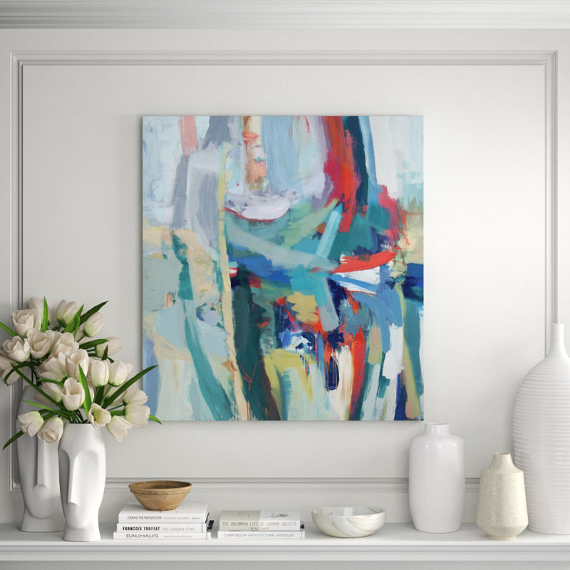 Island Blues Print by Fern Cassidy, 51" H x 47" W, Image Brush Gel