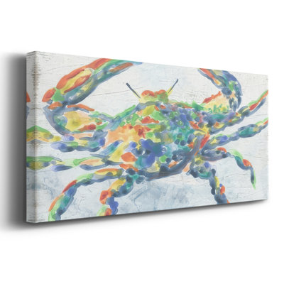 Rainbow Crab II- Gallery Wrapped Canvas -Ready to Hang