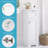 RiverRidge Geneva Single Door Narrow Bathroom and Laundry Storage Cabinet with Drawer and Adjustable Shelf - White