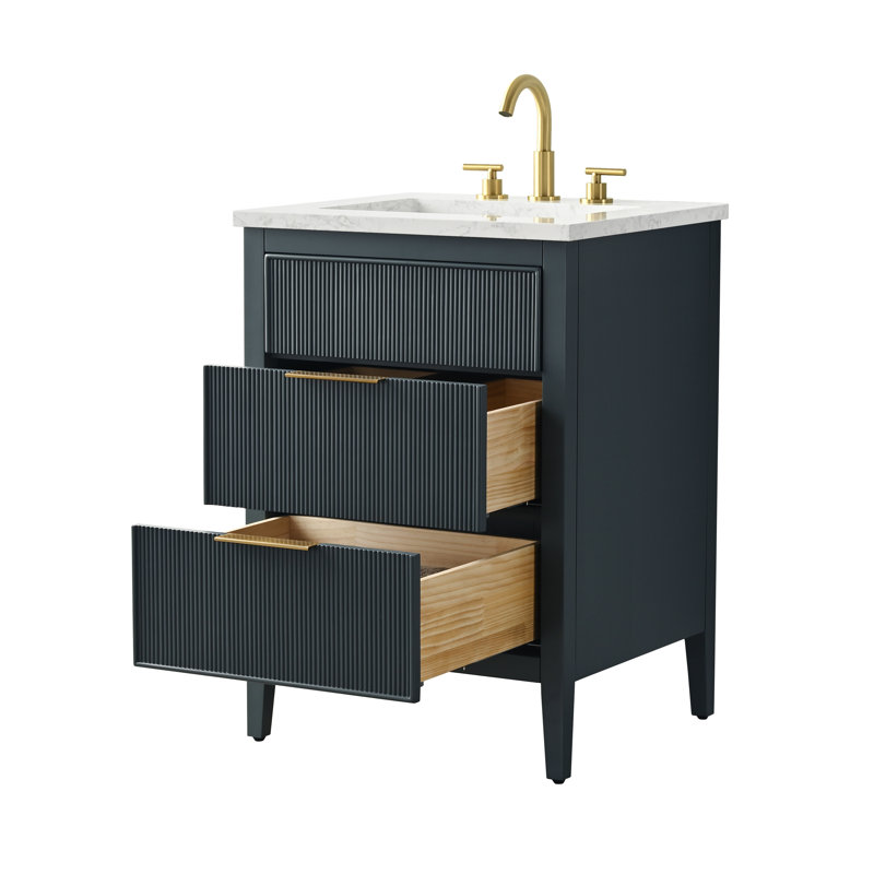 Emma 24" W Single Vanity, Vintage Blue