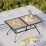 Alyah Rectangular 6 - Person 60'' Long Dining Table with 1.57" Umbrella Hole