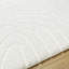 Tapis blanc en polyester tissé à la machine Carollyn Nomadic-86290677