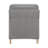 Classic Traditional Push Back Reclining Chair Gray Fabric Upholstery Cushion Seat Solid Wood Furniture 1Pc