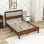 Wood Bed with Soft Upholstered Headboard and Spacious Underbed Storage-1345546643-1345546640