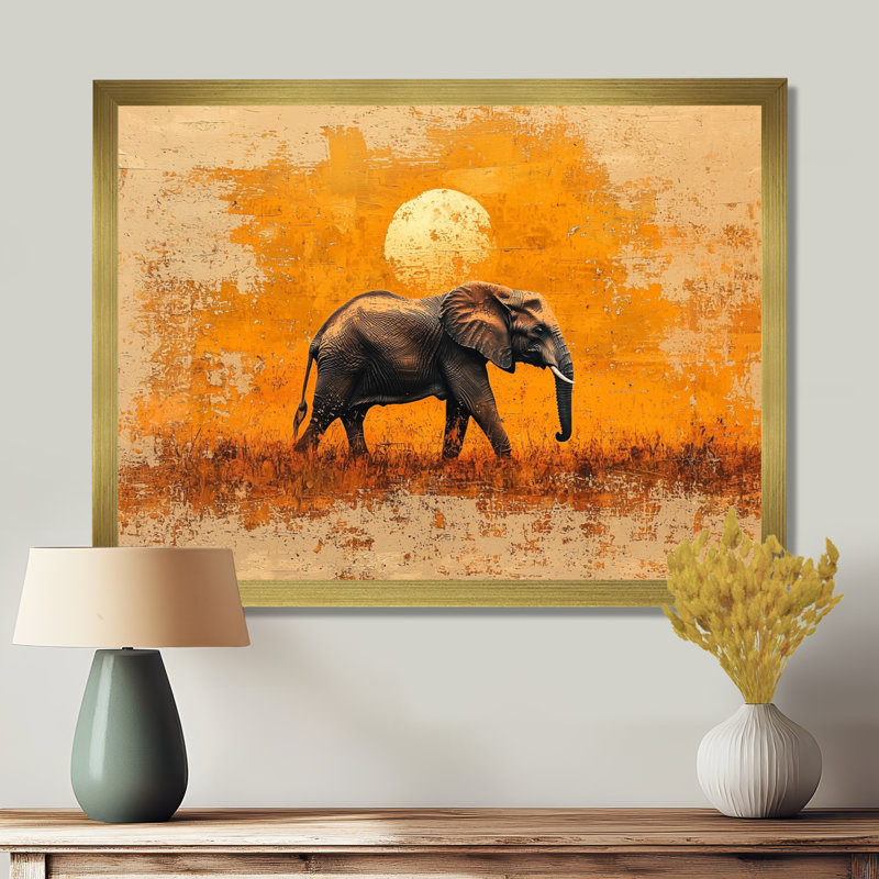 Hahne - Animals Wall Art, Reproduction encadrée d'une seule photo, H 12 po x l 20 po, Or