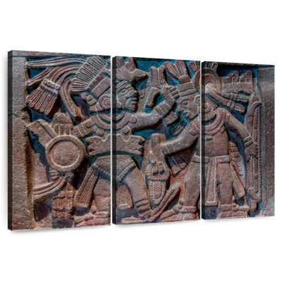 Sculpture sur pierre aztèque Senne