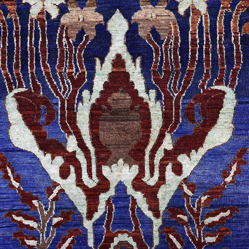Blue Alchemy Transitional Wool Silk Blend Rug - 8’8" x 11'10"