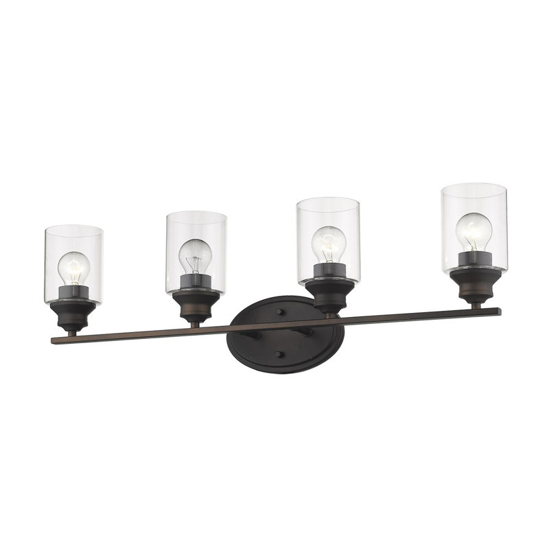 Éclairage pour meuble-lavabo 4 lumières Holbrook, Bronze huilé