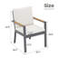 4 chaises de patio d'extérieur en aluminium avec coussins 4 pièces-1512341160-1512341161