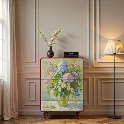 Armoire de rangement de salon de style français