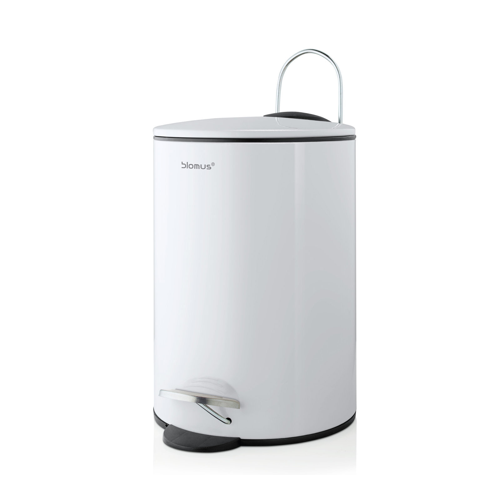TUBO 0.79 Gallon Step On Trash Can, White