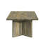 Table basse rectangulaire en bois massif, brun mangue