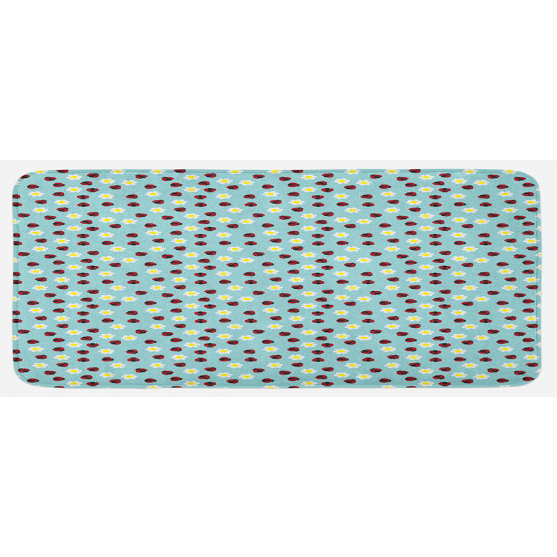 Tapis de cuisine coccinelle